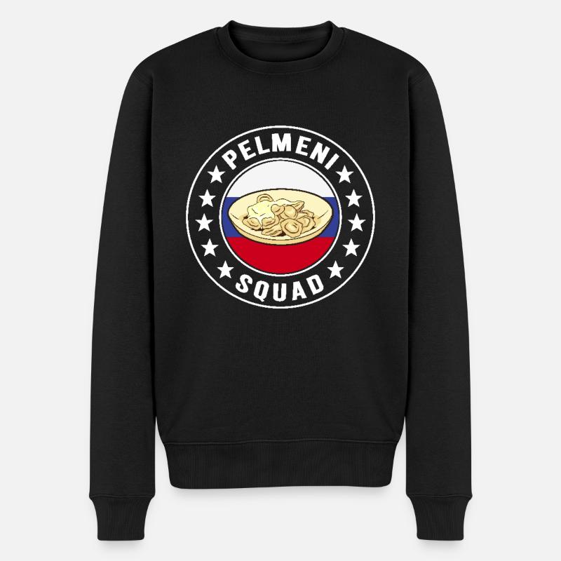 Pelmeni Cuisine russe - Pull Premium bio Homme - noir