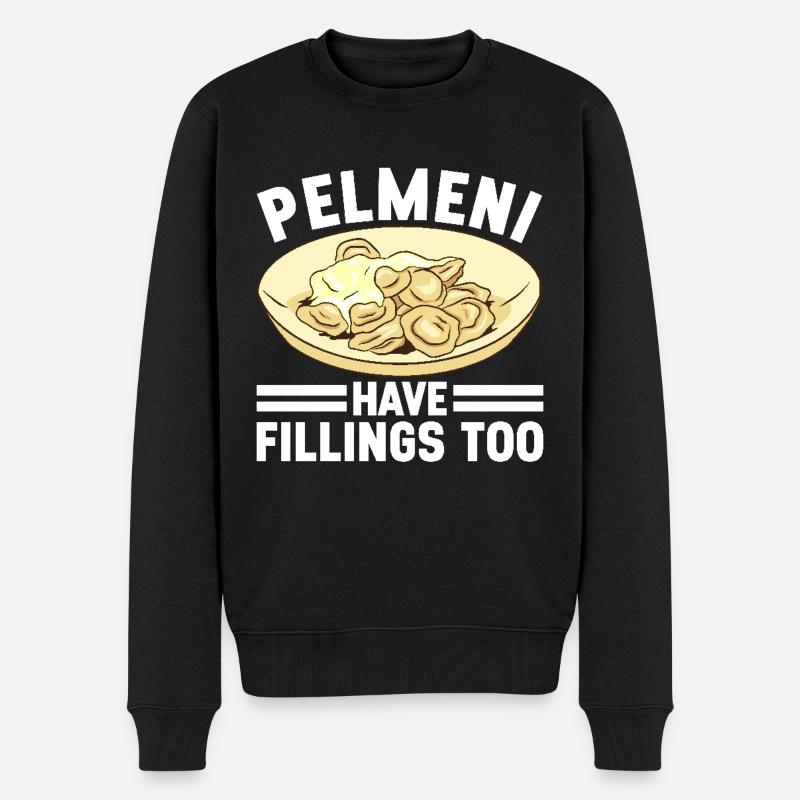 Pelmeni Cuisine russe - Pull Premium bio Homme - noir
