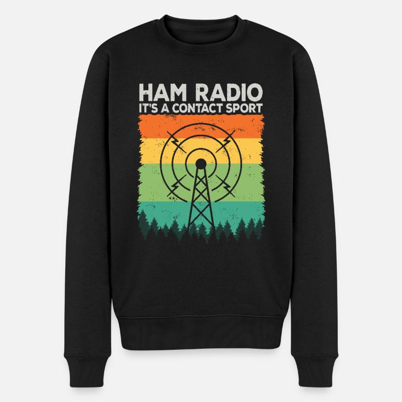 Amateurfunk | Es ist ein Kontaktsport Amateurfunk - Männer Premium Bio Pullover - Schwarz
