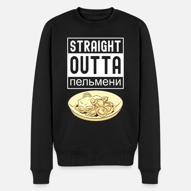 Pelmeni Cuisine russe - Pull Premium bio Homme - noir