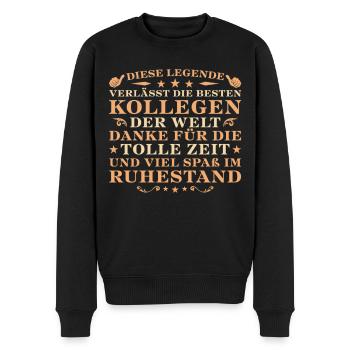 Kollege Abschied Bester Arbeitskollege Rente - Männer Premium Bio Pullover - Schwarz - Vorne - Nico (187cm)