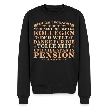 Beamter Abschied Bester Arbeitskollege Pension - Männer Premium Bio Pullover - Schwarz - Vorne - Nico (187cm)