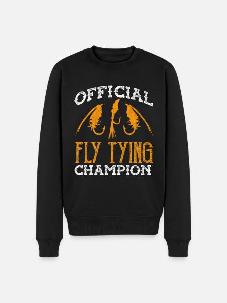 Fly Tying Fly Fishing - Men's Premium Organic Jumper - black
