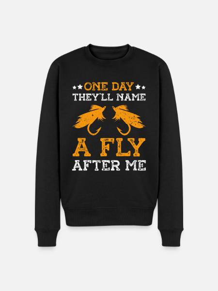 Fly Tying Fly Fishing - Men's Premium Organic Jumper - black