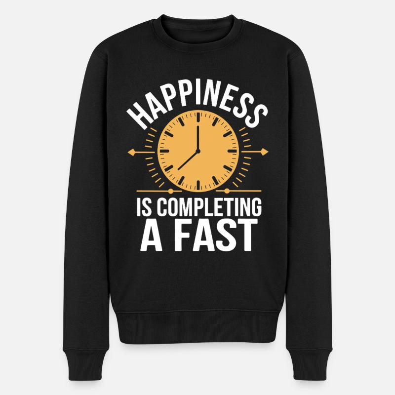 Intermittent fasting Intermittent fasting - Men's Premium Organic Jumper - black