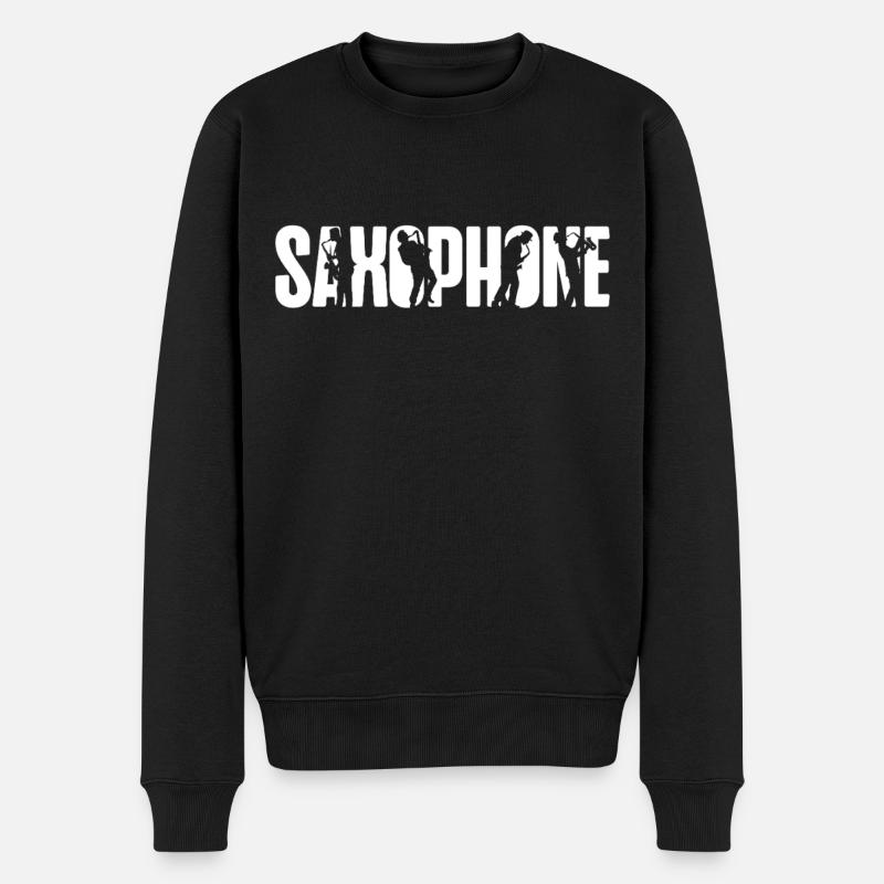 Saxophones Saxophones - Pull Premium bio Homme - noir