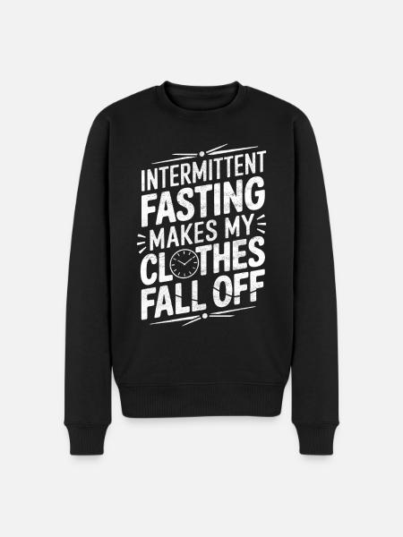 Intermittent fasting Intermittent fasting - Men's Premium Organic Jumper - black