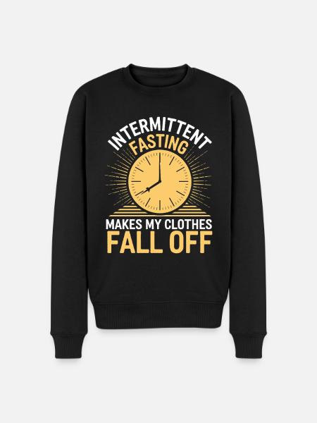 Intermittent fasting Intermittent fasting - Men's Premium Organic Jumper - black