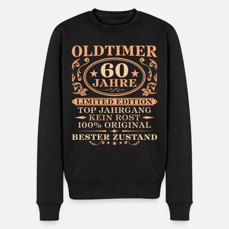 60 Jahre Original 60. Geburtstag Geschenkidee - Männer Premium Bio Pullover - Schwarz
