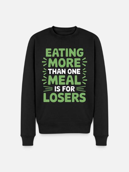Intermittent fasting Intermittent fasting - Men's Premium Organic Jumper - black