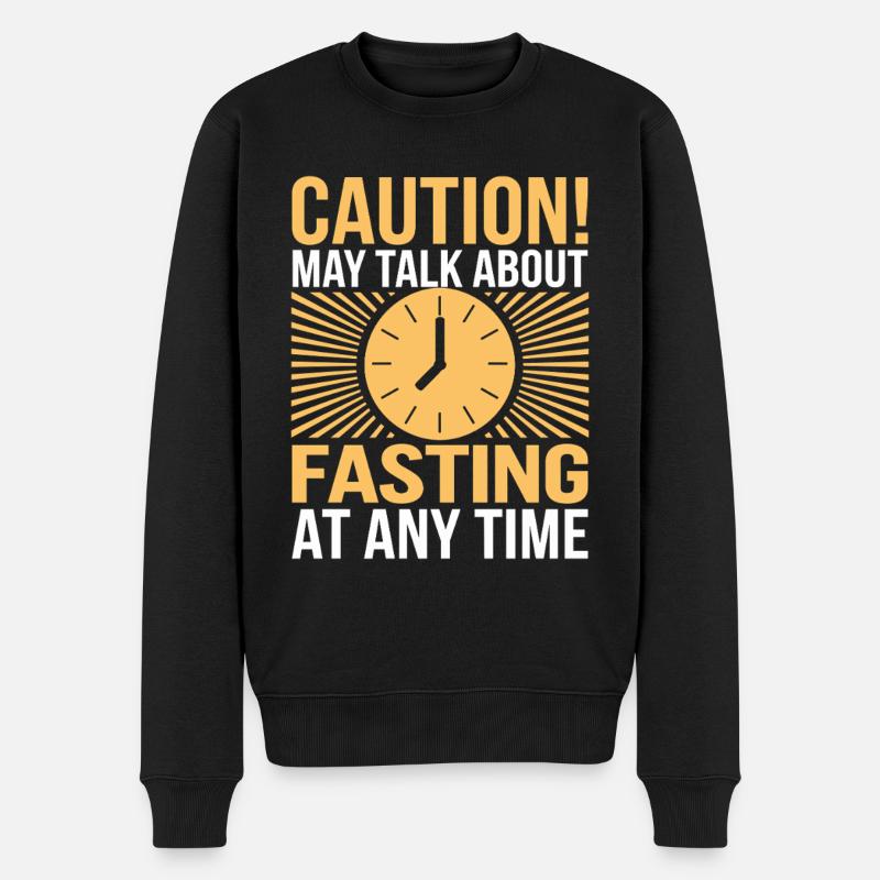 Intermittent fasting Intermittent fasting - Men's Premium Organic Jumper - black
