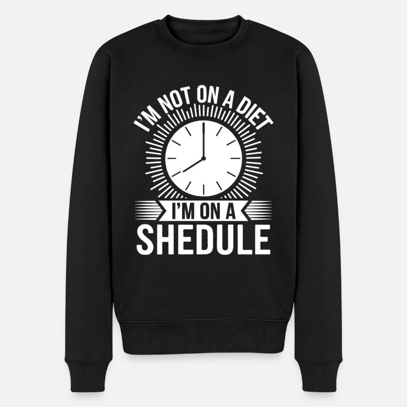 Intermittent fasting Intermittent fasting - Men's Premium Organic Jumper - black
