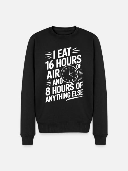 Intermittent fasting Intermittent fasting - Men's Premium Organic Jumper - black
