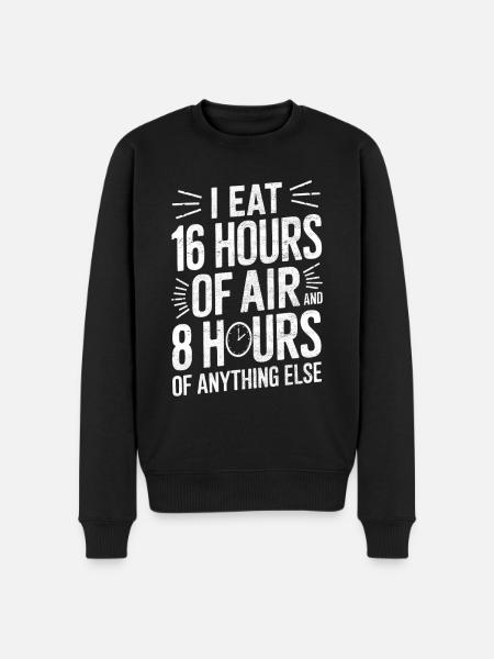 Intermittent fasting Intermittent fasting - Men's Premium Organic Jumper - black