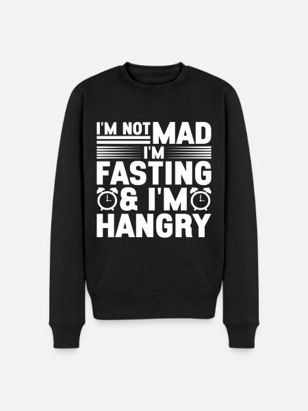 Intermittent fasting Intermittent fasting - Men's Premium Organic Jumper - black