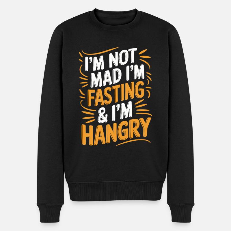 Intermittent fasting Intermittent fasting - Men's Premium Organic Jumper - black