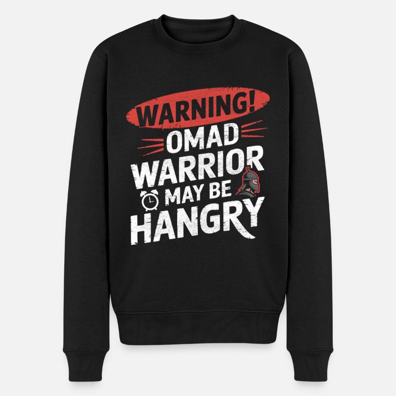 Intermittent fasting Intermittent fasting - Men's Premium Organic Jumper - black
