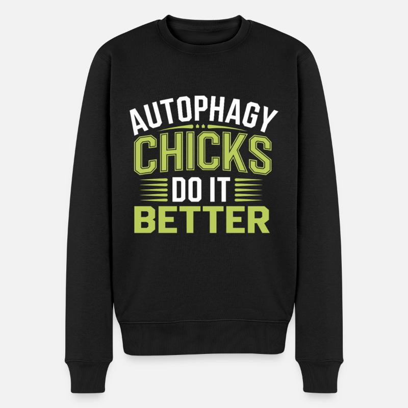 Jeûne intermittent Jeûne intermittent - Pull Premium bio Homme - noir