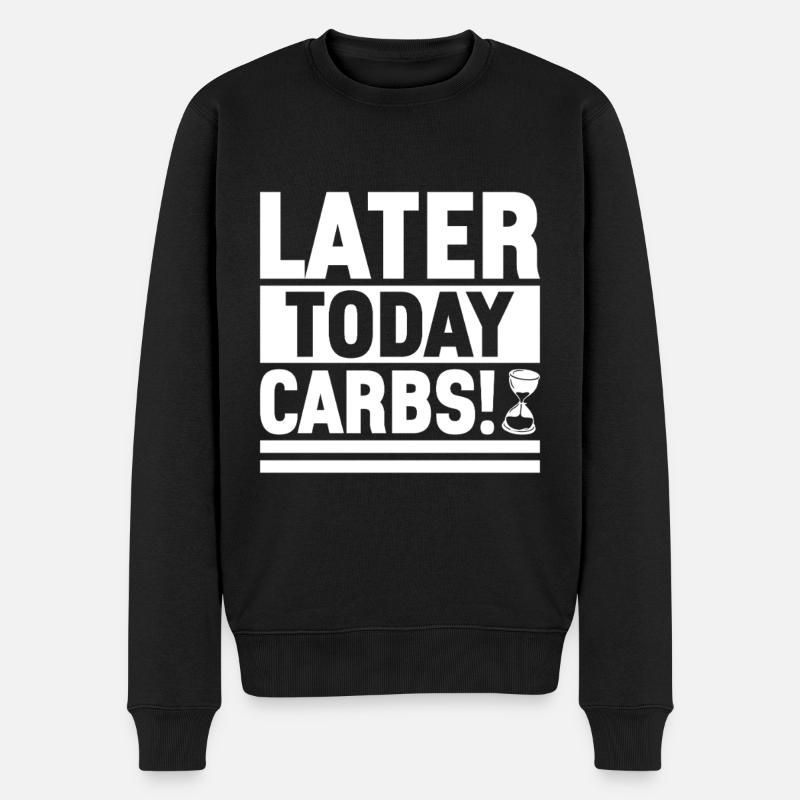 Intermittent fasting Intermittent fasting - Men's Premium Organic Jumper - black