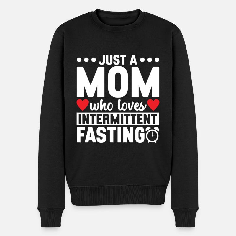 Intervallfasten Intermittierendes Fasten - Männer Premium Bio Pullover - Schwarz