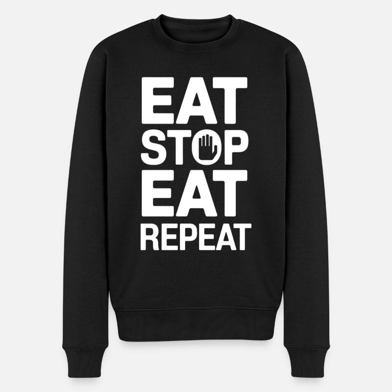 Intermittent fasting Intermittent fasting - Men's Premium Organic Jumper - black