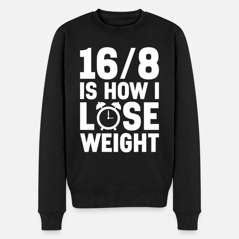 Intermittent fasting Intermittent fasting - Men's Premium Organic Jumper - black