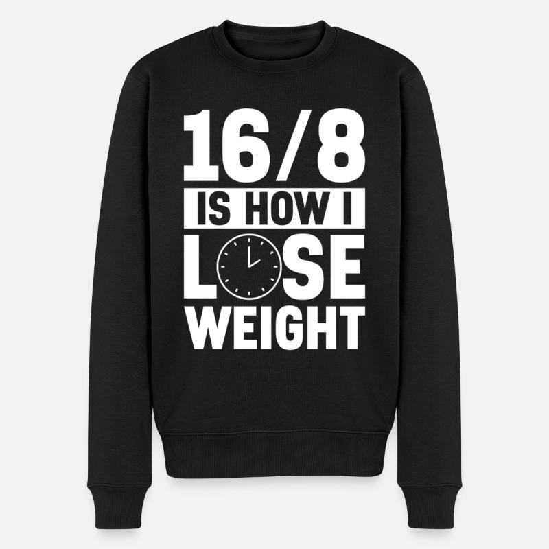 Intermittent fasting Intermittent fasting - Men's Premium Organic Jumper - black