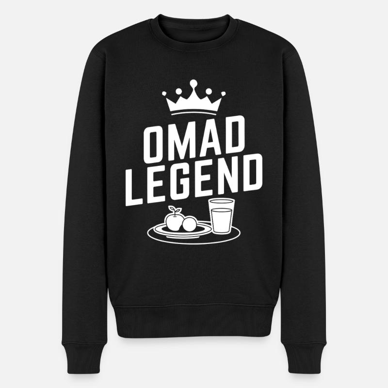 Intermittent fasting Intermittent fasting - Men's Premium Organic Jumper - black