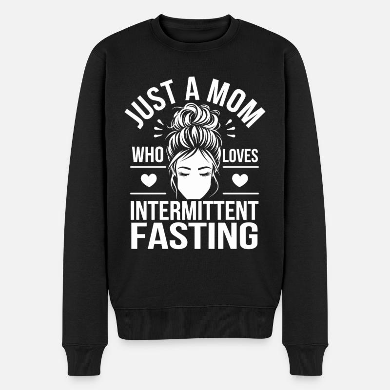 Intervallfasten Intermittierendes Fasten - Männer Premium Bio Pullover - Schwarz