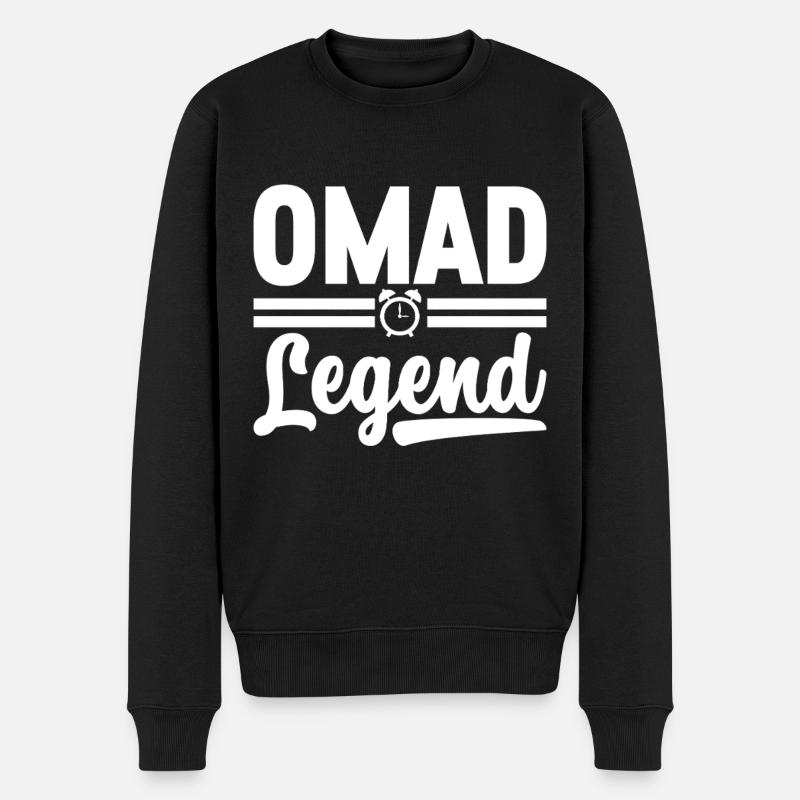 Intermittent fasting Intermittent fasting - Men's Premium Organic Jumper - black