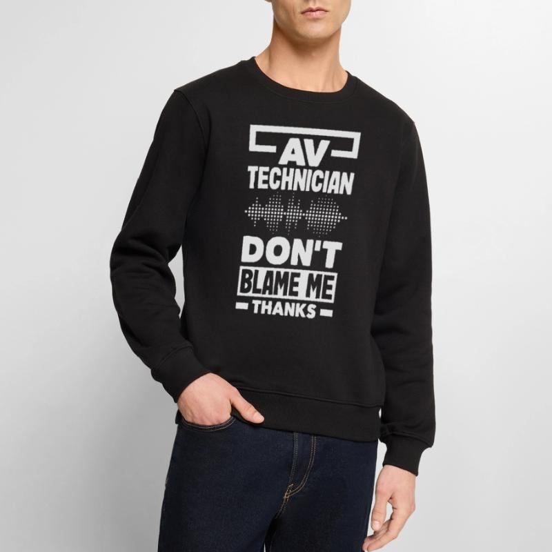 Lustiger Audiovisueller Techniker AV Tec Männer Premium Bio Pullover