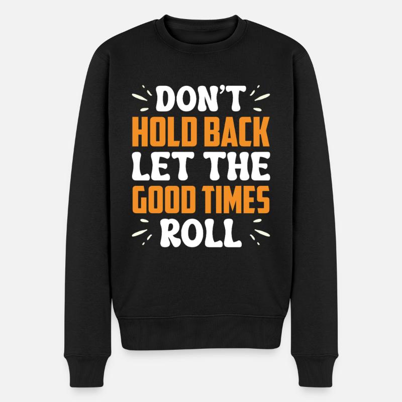 Funny Cooped Mir Badezimmer meme - Männer Premium Bio Pullover - Schwarz