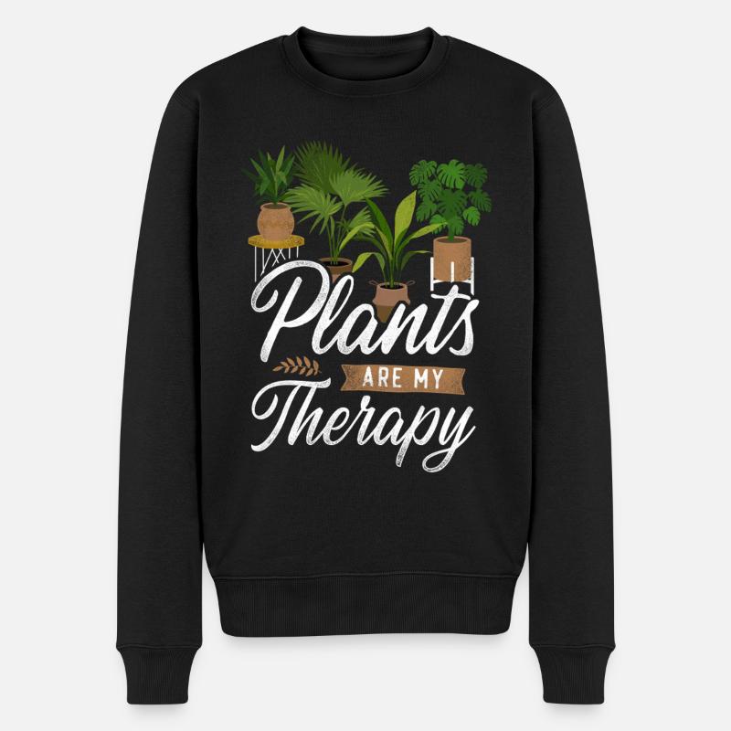 Plant Lover Gardening Plants Are - Männer Premium Bio Pullover - Schwarz