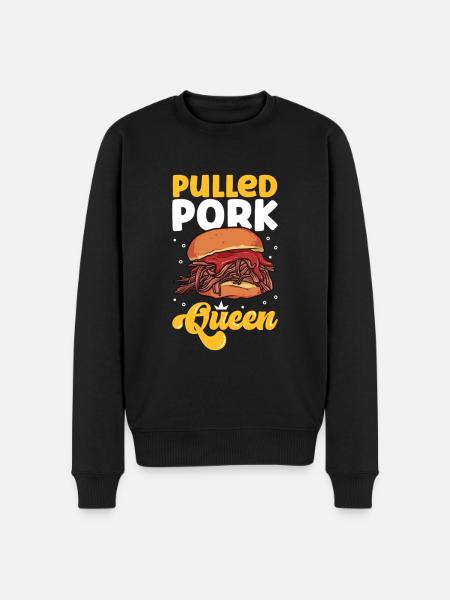 Pulled Pork Sandwich Queen - Männer Premium Bio Pullover - Schwarz