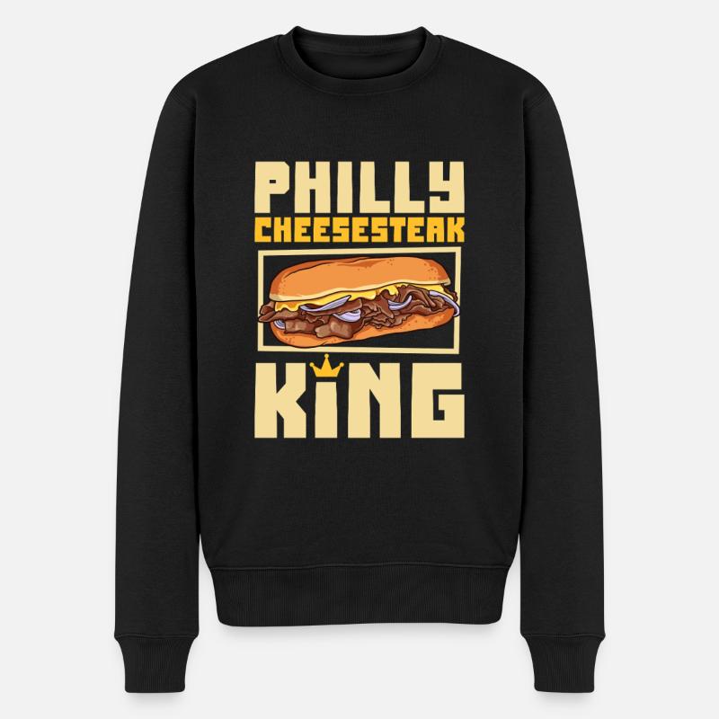 Roi du cheesesteak Philly - Pull Premium bio Homme - noir