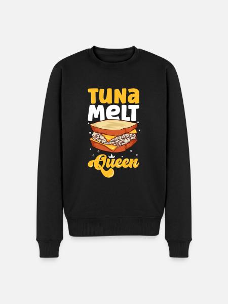 Tuna Melt Sandwich Queen - Men's Premium Organic Jumper - black
