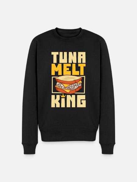 Tuna Melt Sandwich King - Men's Premium Organic Jumper - black