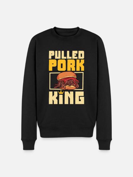 Pulled Pork Sandwich King - Men's Premium Organic Jumper - black