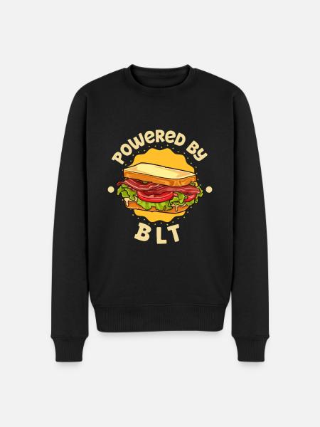 Powered by BLT - Men's Premium Organic Jumper - black