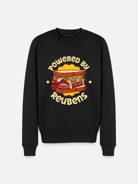 Powered by Reuben - Men's Premium Organic Jumper - black