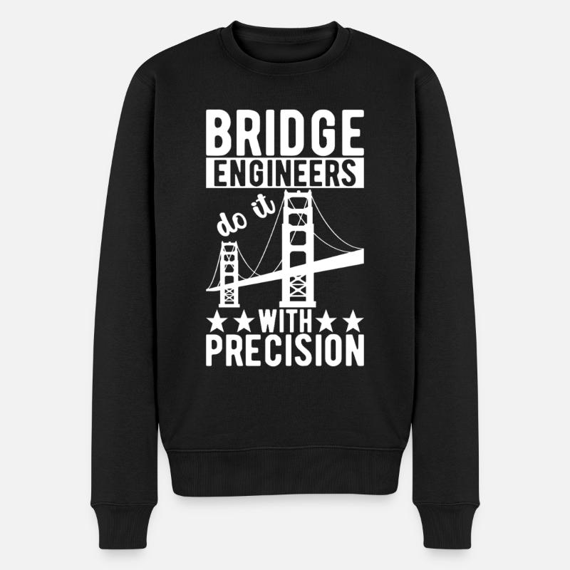 Bridge Engineer Bridge Construction - Men's Premium Organic Jumper - black