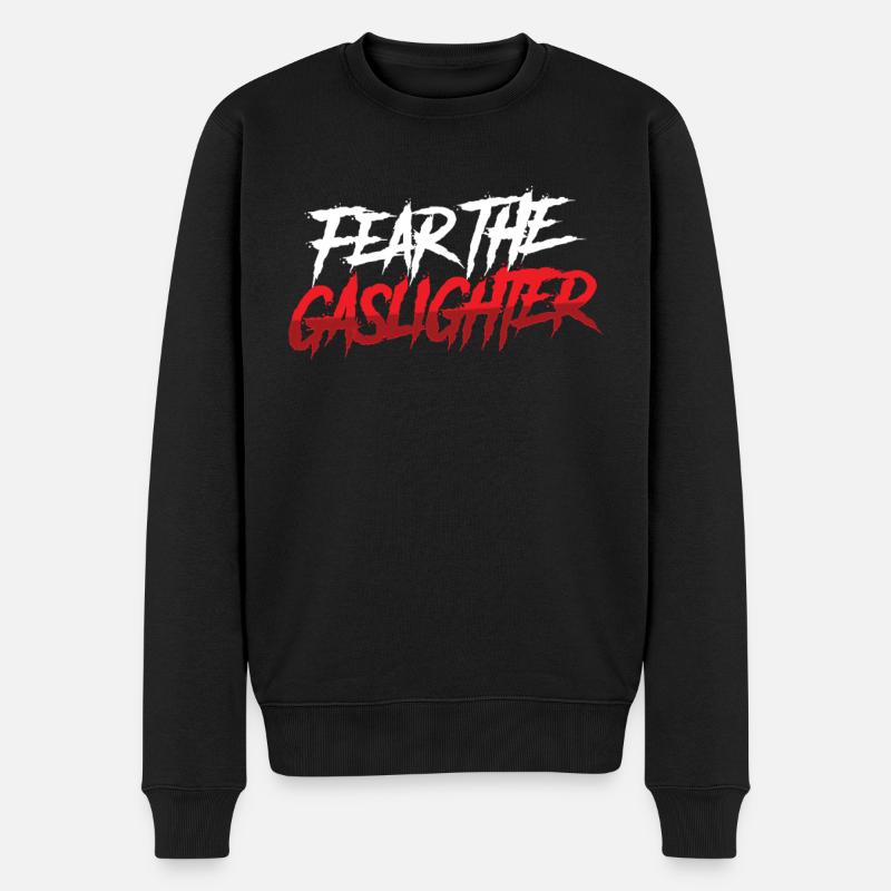 True Professional Gaslighting - Men's Premium Organic Jumper - black