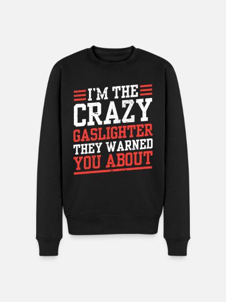 Echtes Professionelles Gaslighting - Männer Premium Bio Pullover - Schwarz