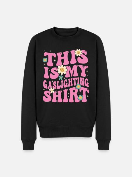 Echtes Professionelles Gaslighting - Männer Premium Bio Pullover - Schwarz