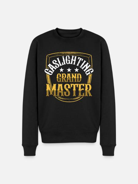 Echtes Professionelles Gaslighting - Männer Premium Bio Pullover - Schwarz