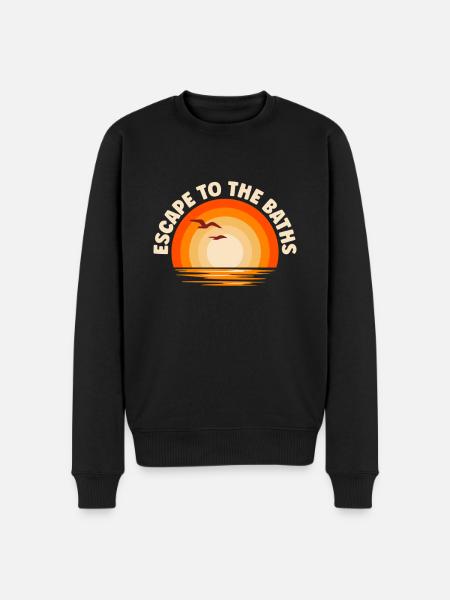 I'm fleeing to The Baths - Men's Premium Organic Jumper - black