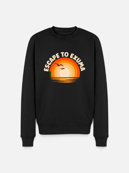I'm fleeing to Exuma - Men's Premium Organic Jumper - black