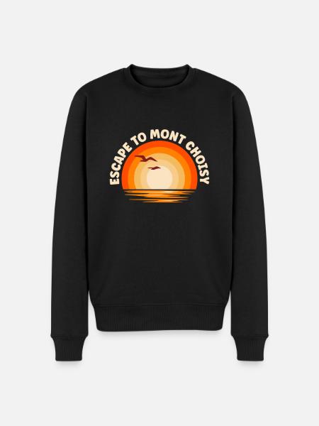 I'm fleeing to Mont Choisy - Men's Premium Organic Jumper - black