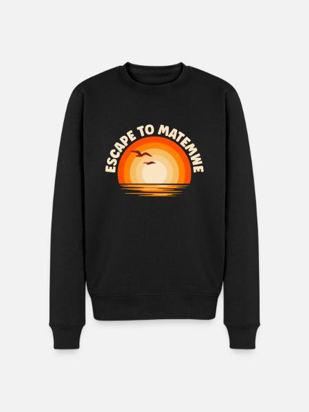 I flee to Matemwe - Men's Premium Organic Jumper - black