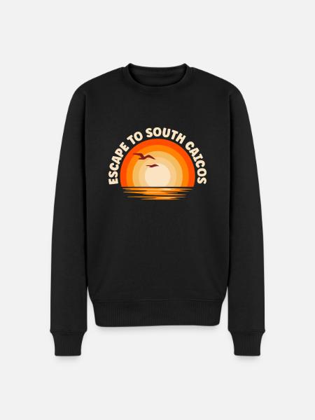 I'm fleeing to South Caicos - Men's Premium Organic Jumper - black